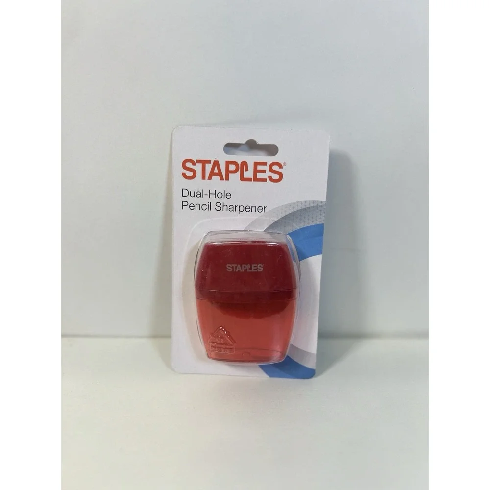 Staples‎ Manual Pencil Sharpener 2-Pack – Assorted Colors, Buyer Selectable